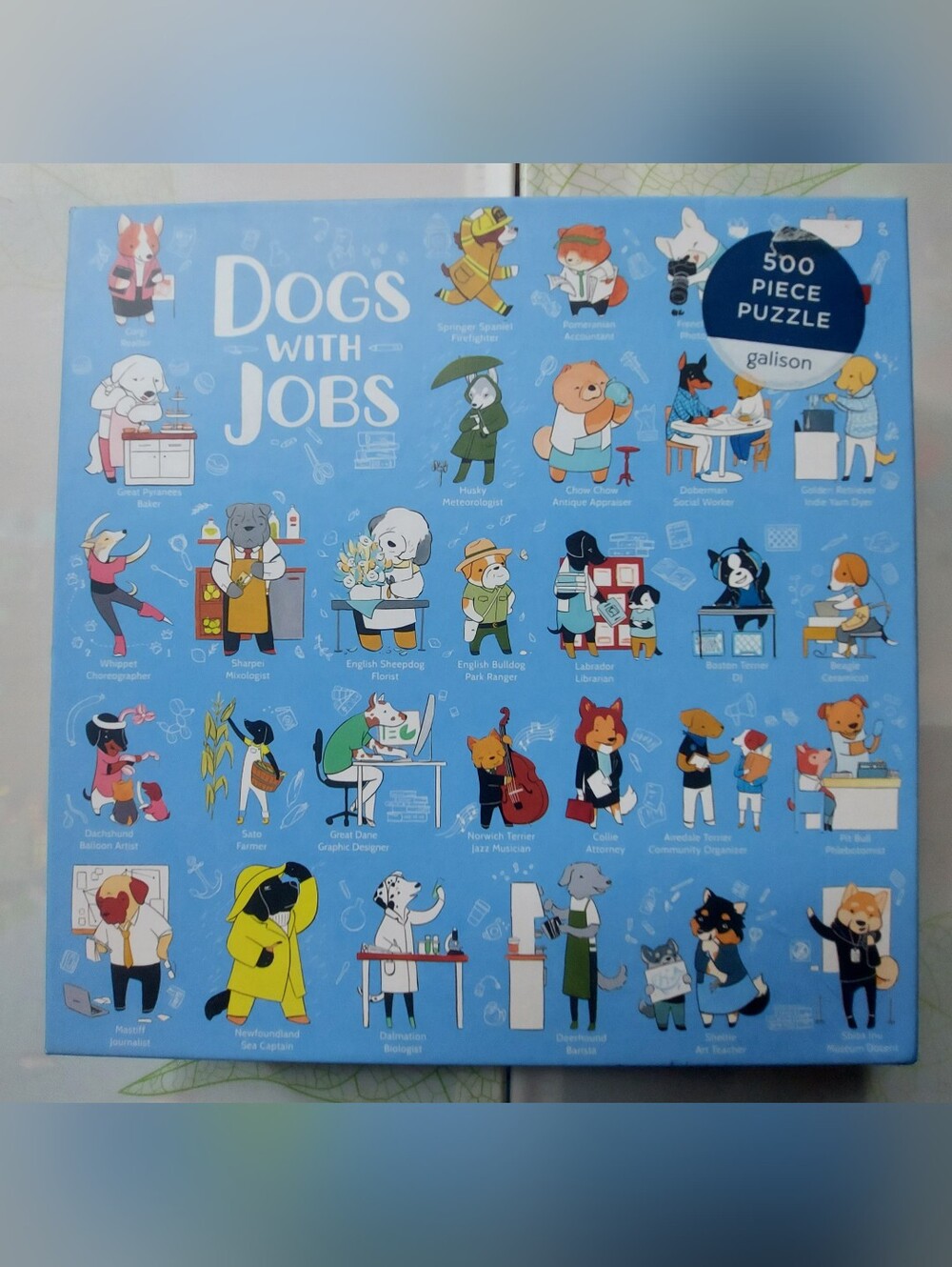 Galison "Dogs With Jobs" - 500 Piece Puzzle